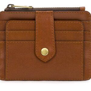 Patricia Nash Cassie Tan and Gold Leather ID Case Wallet